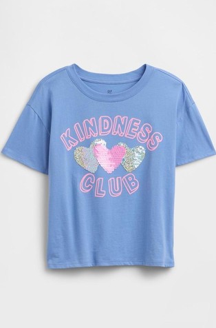 Oversized fit majica s kratkimi rokavi za deklice