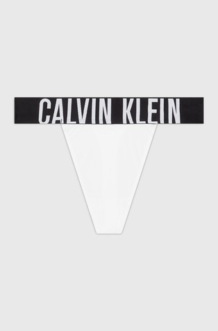 CALVIN KLEIN High Leg Thong - Intense Power White 4