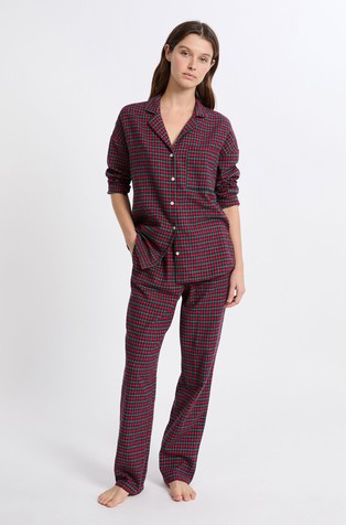 Malmo 2-Piece Checkered Cotton Pyjama Set