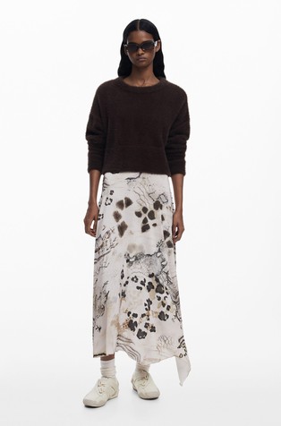 DESIGUAL Asymmetric 2-in-1 slip dress Multi 6