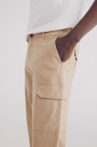 SPRINGFIELD Slim fit udobne cargo hlače Bež - Beige 4