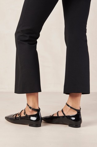 ALOHAS Luke Onix Patent Leather Ballet Flats Black 5