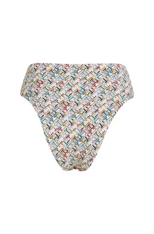 TOMMY HILFIGER TH Monogram High-waist Bikini Bottom Multi 6