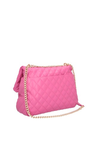 LIU JO Quilted faux-leather crossbody Pink 3