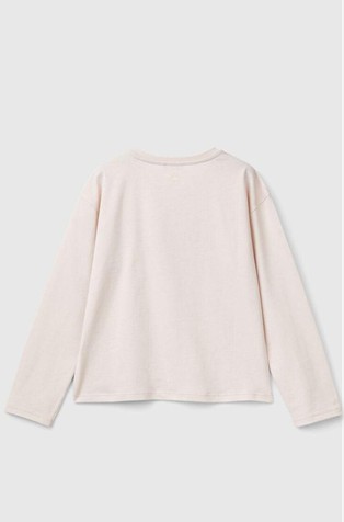 BENETTON T-shirt with glossy print Soft Pink 2