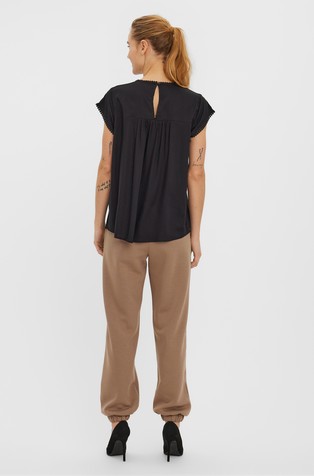 VERO MODA VMDEBBIE Top with lace details Black 2