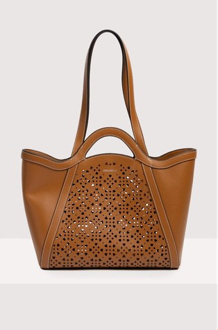 Amalia Perforated Leather Tote