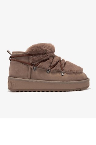 Nordic low faux-fur boots