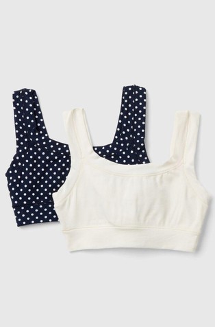 Two bras in super stretch organic cotton