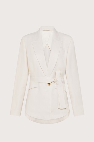 Suknjič s pasnim trakom za zavezovanje