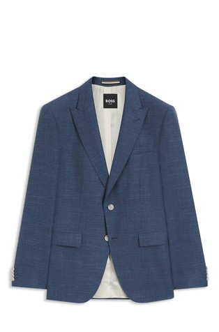 Slim-fit suit jacket in wool-blend
