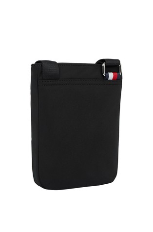 TOMMY HILFIGER TH Business torba za čez ramo s kovinskim logotipom Črna - Black 2
