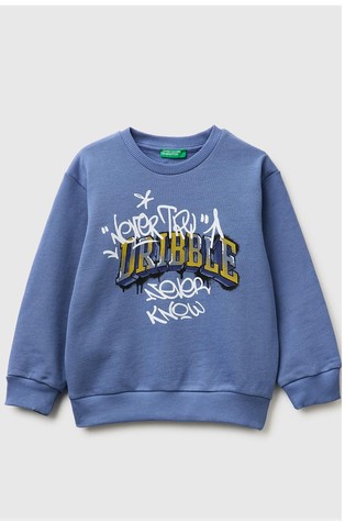 Oversized fit pulover s potiskom