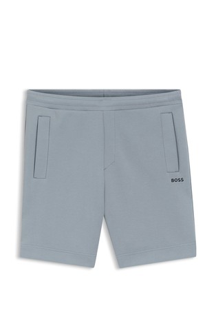 Shorts in cotton-blend piqué jersey