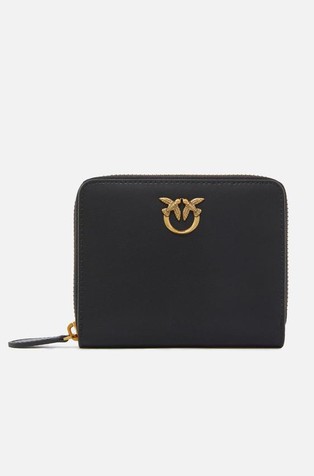 Small leather zip-around wallet