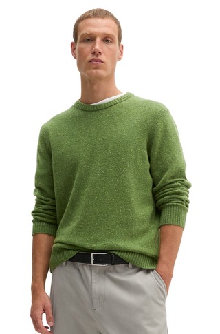 Wool-blend knit sweater