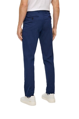 S.OLIVER Slim fit hlače iz viskozne mešanice Modra - Blue 2