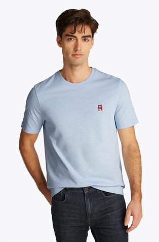 Majica s kratkimi rokavi in kontrastnim TH monogramom