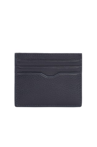 TOMMY HILFIGER TH Business Corporate usnjena denarnica za kartice Modra - Blue 2