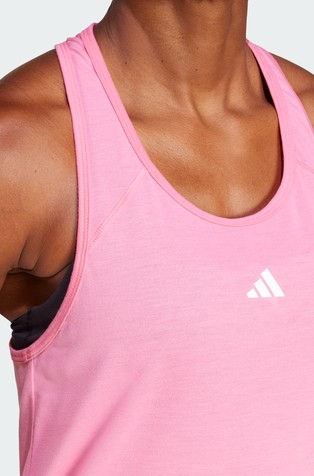 ADIDAS Train Essentials Minimal Branding Racerback Tank Top Pink 4