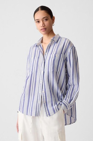 Crinkle Gauze Big Shirt