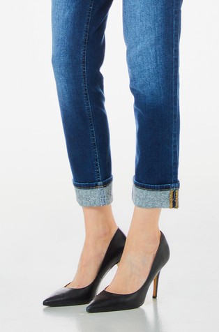 LIU JO Bottom Up cropped skinny jeans Blue 3