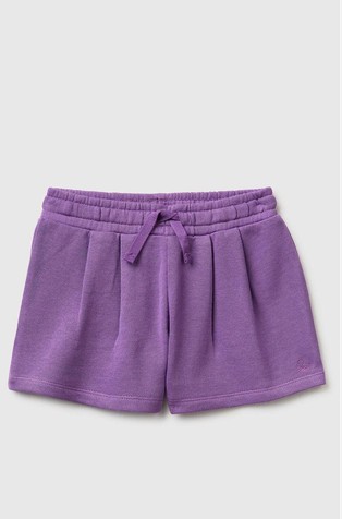 Bombažne kratke hlače z gubami