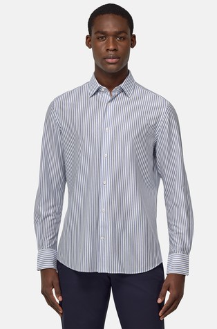 Regular Fit Striped Japanese Jersey Polo Shirt