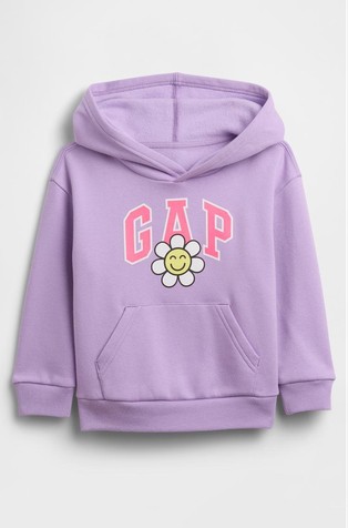 Gap logo pulover s kapuco za malčice