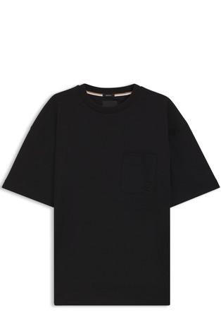 Majica iz merceriziranega bombaža z dvojnim B monogramom