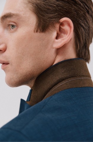 CORTEFIEL Slim fit blazer in wool blend Blue 7