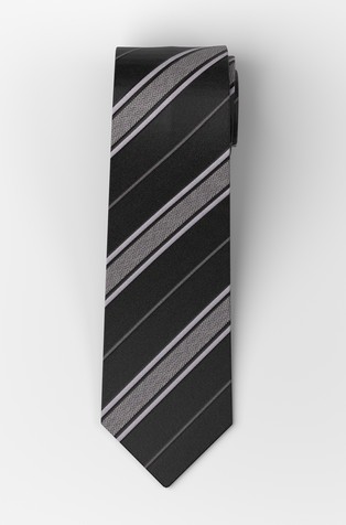 Striped silk tie