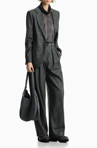 Check flannel blazer
