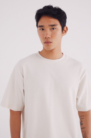 SPRINGFIELD Textured T-shirt White 4