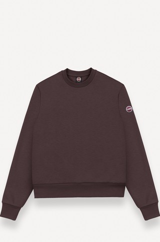 Cotton-blend crew-neck sweatshirt
