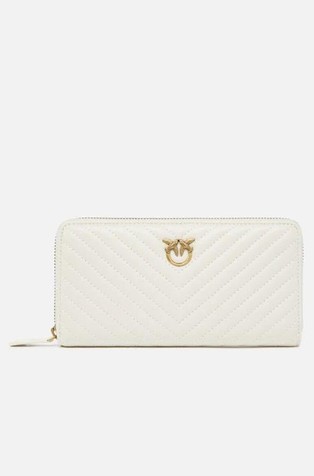 Zip-around wallet in nappa leather