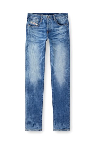 DIESEL Slim fit jeans hlače - 2019 D-Strukt 09L19 Modra - Medium Blue 5
