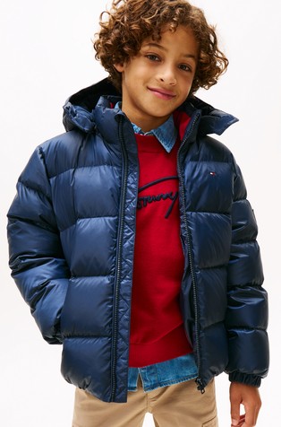 Essential Down Hooded Puffer Jacket