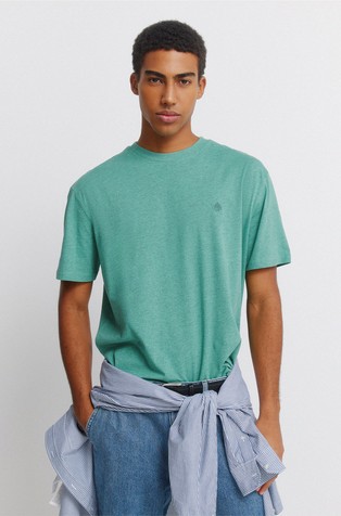 Viscose blend basic T-shirt