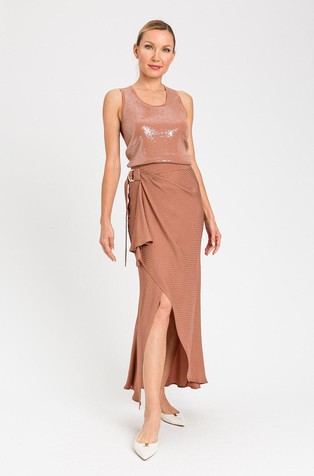 Knit top with sequins