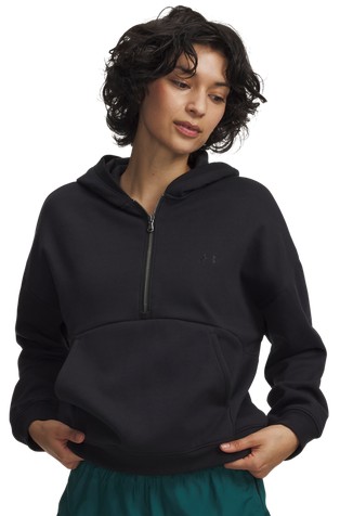 UA Icon Fleece pulover s kapuco in delno zadrgo