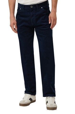 Regular fit hlače iz raztegljivega bombažnega žameta