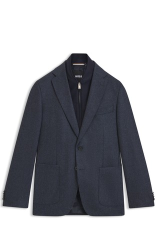 Slim fit suknjič z notranjim vstavkom