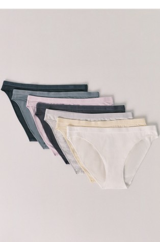Pack 7 stretch cotton panties