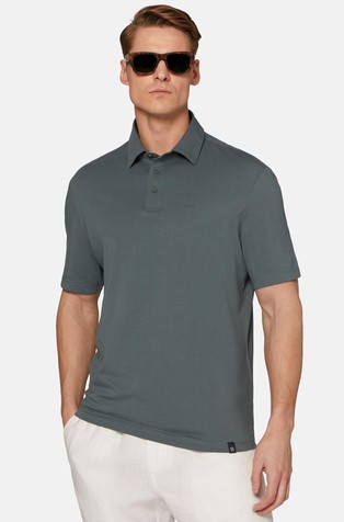 Polo Shirt In Stretch Supima Cotton