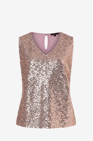 Sleeveless sequin top