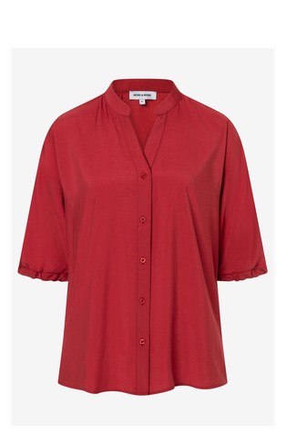 Loose modal-blend shirt