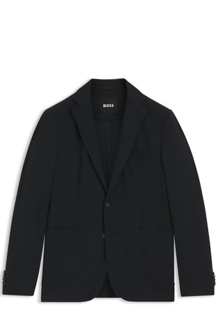 Slim-fit blazer in performance-stretch fabric