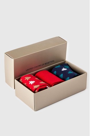 Paket 3 parov nogavic z božičnimi motivi