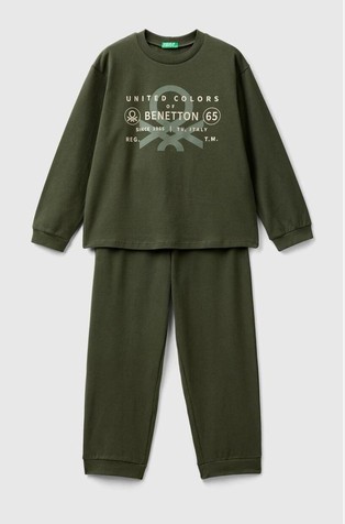 Long cotton logo pyjamas